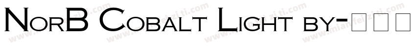 NorB Cobalt Light by字体转换